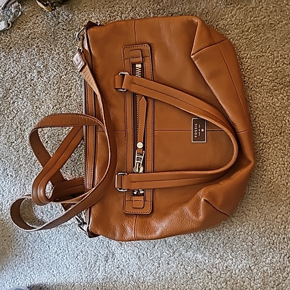 Fossil Leather Handbag